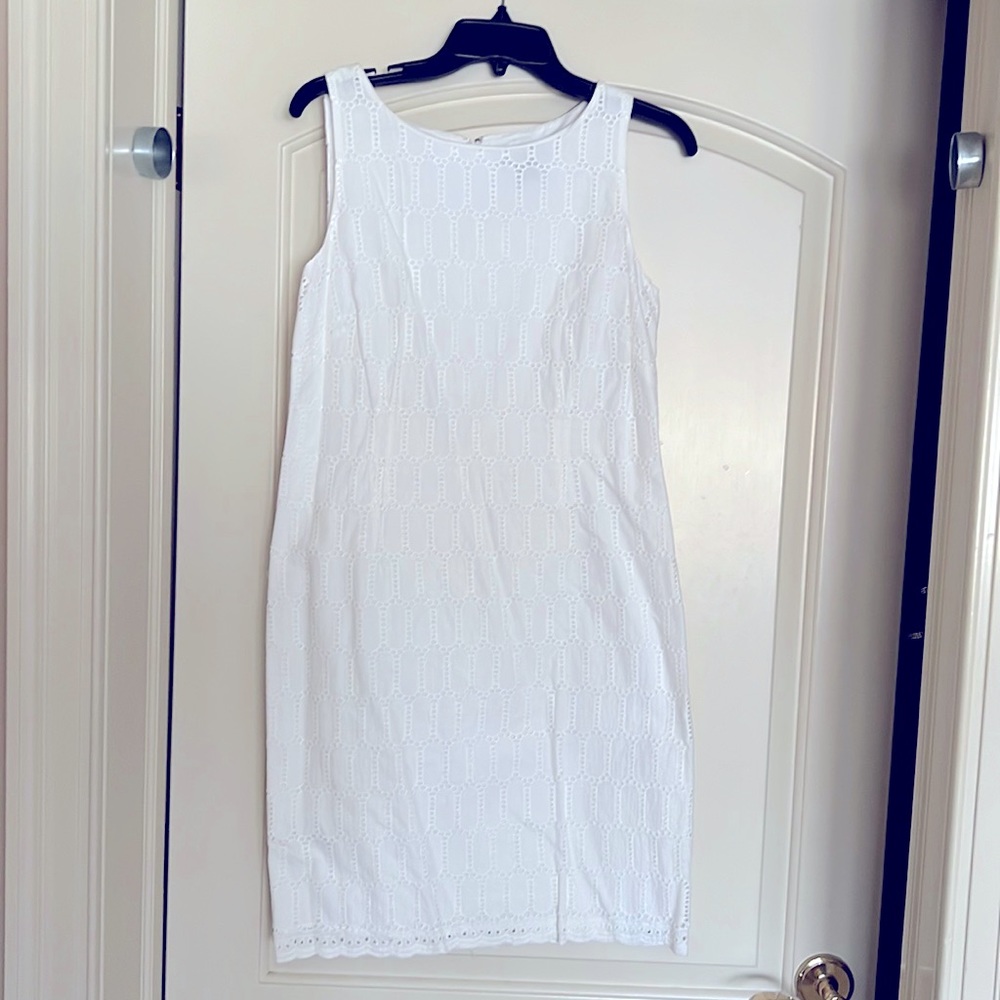 Ann Taylor white sleeveless dress